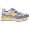 imageLevis Womens Oats 2 Synthetic Leather Casual Trainer Sneaker ShoeWhiteLilacSunlight