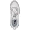 imageLevis Womens Oats 2 Synthetic Leather Casual Trainer Sneaker ShoeWhiteTaupe