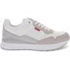 imageLevis Womens Oats 2 Synthetic Leather Casual Trainer Sneaker ShoeWhiteTaupe