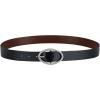imageLevis Womens TwoinOne Reversible Twisted Centerbar Casual Leather Jean Belt FliptoReverse BuckleBlackBrown