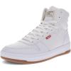 imageLevis Mens Drive Hi SneakerWhiteGum