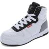 imageLevis UnisexChild Drive Hi SneakerWhiteBlackGrey