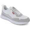 imageLevis Womens Oats 2 Synthetic Leather Casual Trainer Sneaker ShoeWhiteTaupe