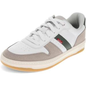 imageLevis Mens Drive Lo SneakerWhiteCappuccinoForest Green