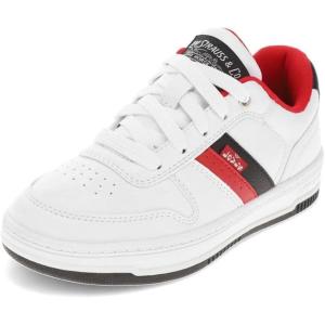 imageLevis UnisexChild Drive Lo SneakerWhiteBlackRed