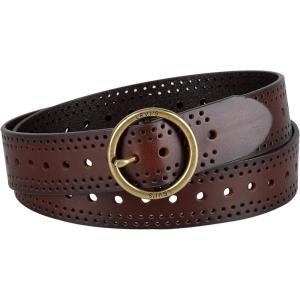 imageLevis Womens MultiPerforate Fully Adjustable Casual Belt for Jeans Trousers and DressesBrown