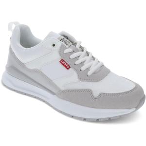 imageLevis Womens Oats 2 Synthetic Leather Casual Trainer Sneaker ShoeWhiteTaupe