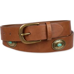 imageLevis Womens Western Inspired Fashion Belts for Jeans Trousers and DressesTan Concho