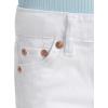 imageLevis Girls Girlfriend Fit Denim Shorty ShortsWhite