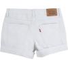 imageLevis Girls Girlfriend Fit Denim Shorty ShortsWhite