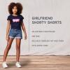 imageLevis Girls Girlfriend Fit Denim Shorty ShortsWhiteDestructed