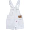 imageLevis babygirls And Baby Denim ShortallWhiteOriginal