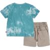 imageLevis boys And Baby Graphic Tshirt and Shorts 2piece Outfit SetBrittany Blue