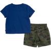 imageLevis boys And Baby Graphic Tshirt and Shorts 2piece Outfit SetEstate BlueCamo