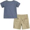 imageLevis boys And Baby Graphic Tshirt and Shorts 2piece Outfit SetNavy Heather
