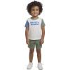 imageLevis boys And Baby Graphic Tshirt and Shorts 2piece Outfit SetOatmeal HeatherBatwing
