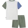 imageLevis boys And Baby Graphic Tshirt and Shorts 2piece Outfit SetOatmeal HeatherBatwing