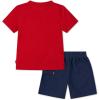 imageLevis boys And Baby Graphic Tshirt and Shorts 2piece Outfit SetPompeian Red