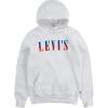 imageLevis Boys Soft Knit Graphic Pullover HoodieWhiteRedBlue