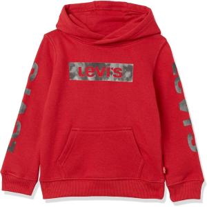 imageLevis Boys Soft Knit Graphic Pullover HoodieChili PepperGrey Tie Dye