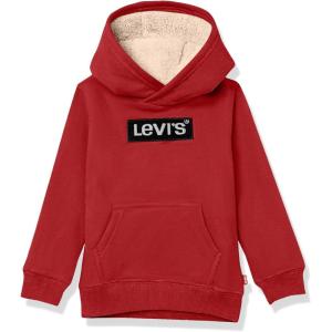 imageLevis Boys Soft Knit Graphic Pullover HoodieChili PepperSherpa
