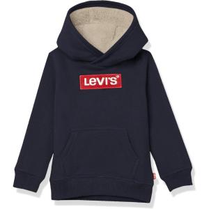 imageLevis Boys Soft Knit Graphic Pullover HoodieNavy BlazerSherpa