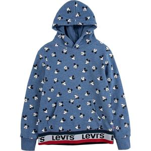 imageLevis Boys Soft Knit Graphic Pullover HoodieNavy Heather Mickey