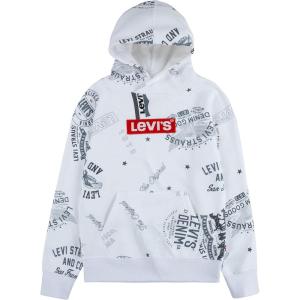 imageLevis Boys Soft Knit Graphic Pullover HoodieWhitePrinted