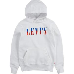 imageLevis Boys Soft Knit Graphic Pullover HoodieWhiteRedBlue