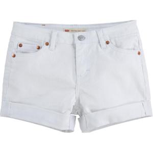 imageLevis Girls Girlfriend Fit Denim Shorty ShortsWhite