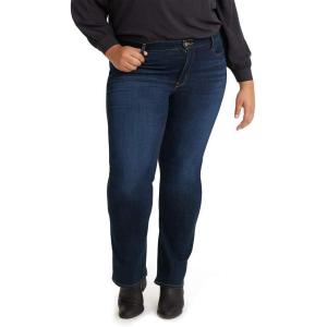 imageLevis Womens Classic Bootcut Jeans Plus SizeCobalt Distress  Dark Indigo