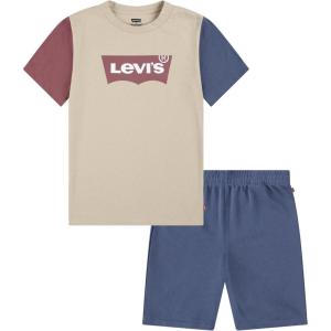 imageLevis boys And Baby Graphic Tshirt and Shorts 2piece Outfit SetSafariBatwing