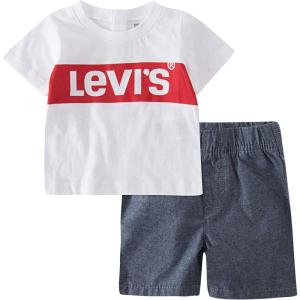 imageLevis boys And Baby Graphic Tshirt and Shorts 2piece Outfit SetWhite Box Tab