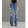 imageLevis Womens 726 High Rise Flare Jeans Also Available in PlusMedium Indigo Destructed