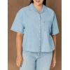 imageLevis Womens Aiden Short Sleeve Shirt Also Available in PlusSpill the Beans