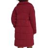 imageLevis Womens Long Length Patchwork Quilted Teddy CoatCabernet