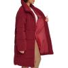 imageLevis Womens Long Length Patchwork Quilted Teddy CoatCabernet