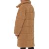 imageLevis Womens Long Length Patchwork Quilted Teddy CoatChestnut