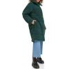 imageLevis Womens Long Length Patchwork Quilted Teddy CoatDarkest Spruce