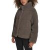 imageLevis Womens Long Length Patchwork Quilted Teddy CoatGrey Shortie