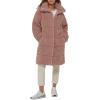 imageLevis Womens Long Length Patchwork Quilted Teddy CoatMauve