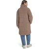 imageLevis Womens Long Length Patchwork Quilted Teddy CoatTaupe