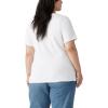 imageLevis Womens Perfect Crewneck Tee Shirt Also Available in PlusBatwing White