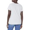 imageLevis Womens Perfect Crewneck Tee Shirt Also Available in PlusEvelyn Floral Bw Bright White