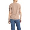 imageLevis Womens Perfect Crewneck Tee Shirt Also Available in PlusFlower Chain Logo Peach Puree  Red