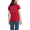 imageLevis Womens Perfect Crewneck Tee Shirt Also Available in PlusLevi Script Rhythmic Red