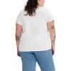 imageLevis Womens Perfect Crewneck Tee Shirt Also Available in PlusNew Original Poppy Fields Cloud Dancer
