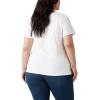imageLevis Womens Perfect Crewneck Tee Shirt Also Available in PlusNew White