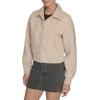 imageLevis Womens Varsity Bomber JacketCream Boucle Laydown Collar