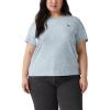 imageLevis Womens Perfect Crewneck Tee Shirt Also Available in PlusScattered Floral Dusty Blue